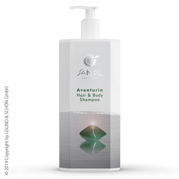 Sanoll Aventurin Hair & Body Shampoo 1 Liter für normales bis trockenes Haar