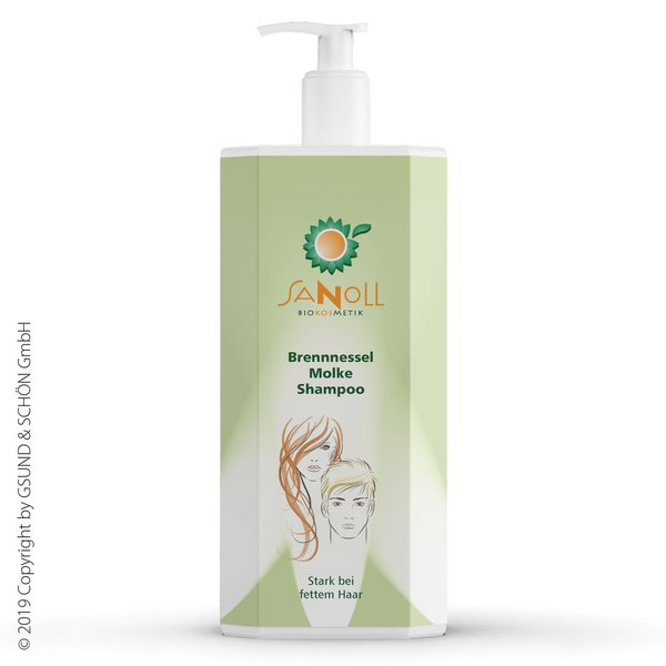 Sanoll Brennnessel Molke Shampoo 1 Liter für fettiges Haar